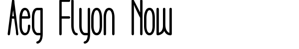 Aeg Flyon Now font preview